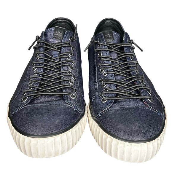 John Varvatos Bootleg Men’s Low Top Blue leather Sneakers Size US 12 main image 5